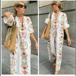Zara floral print dress